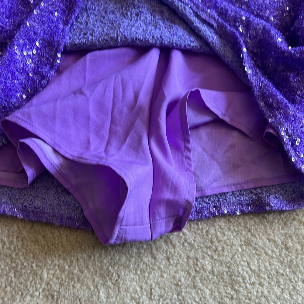Show Me Your MuMu Purple Sequin Skirt Set - Picture 5 of 8
